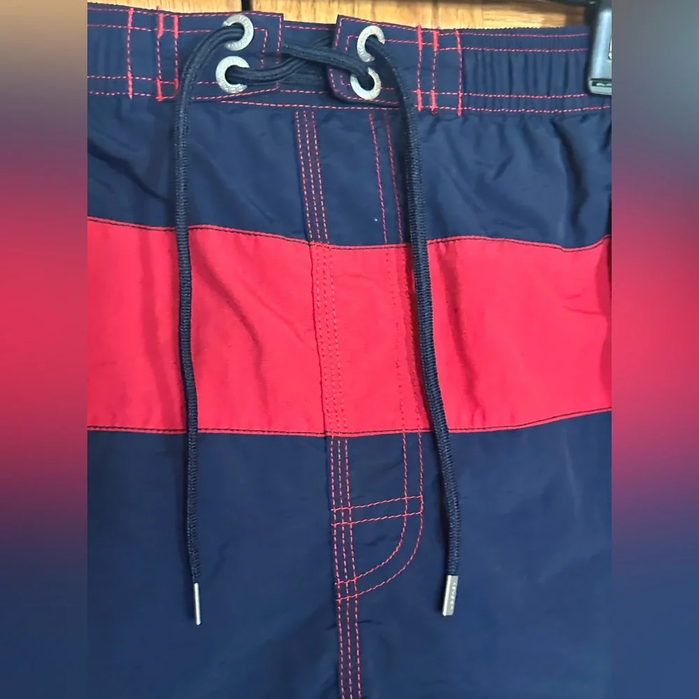Jockey Men's Swim Trunks - Dark Blue and Red